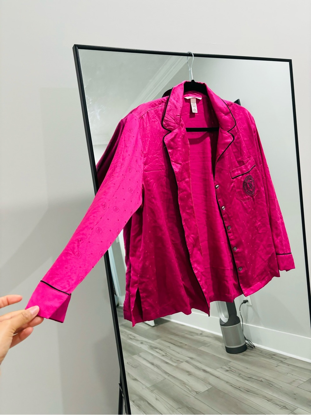 Victoria's Secret Hot Pink Satin Blazer Jacket